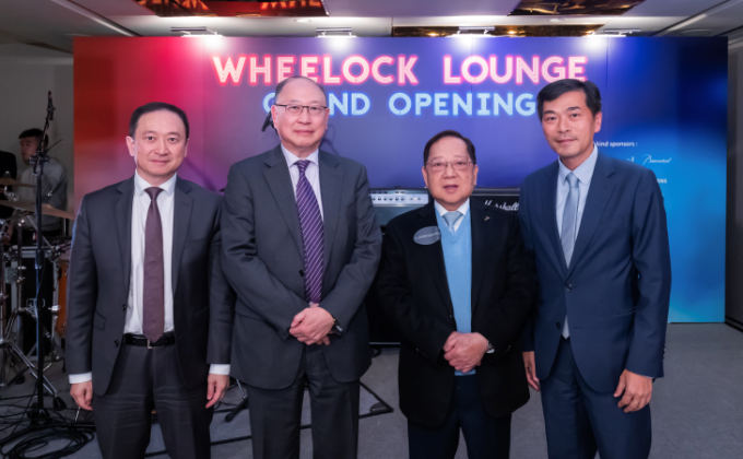(from left to right) Mr. Horace Lee, Director & Group Chief Financial Officer, Mr. Paul Tsui, Executive Director & Group Chief Financial Officer, Mr. Stewart Leung, Chairman & Mr. Ricky Wong, Managing Director from Wheelock Properties (Hong Kong) Limited 